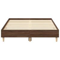 Bedframe zonder matras 140x190 cm spaanplaat bruin eikenkleurig - thumbnail