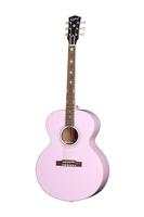 Epiphone Modern Collection J-180 LS Pink elektrisch-akoestische westerngitaar met koffer - thumbnail