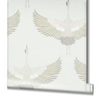 Marburg Kumano; The New Design Book Behang met kraanvogels - 34529 - thumbnail