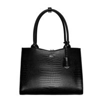 Socha Business bag Midi, 14" laptop bag for women -Croco Black - thumbnail