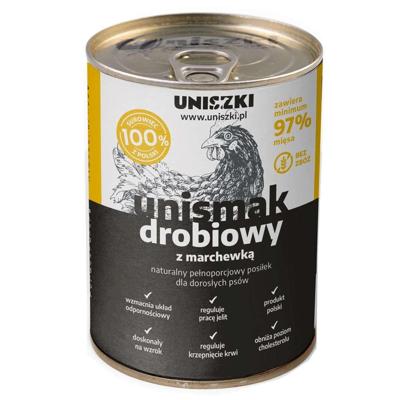 UNISZKI Unismak Kip met Wortel - Natvoer voor Honden - 410g