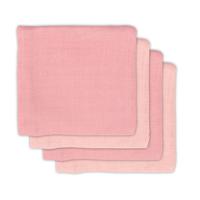 Jollein bamboe hydrofiele luiers 70x70 cm Pale pink - set van 4 - thumbnail
