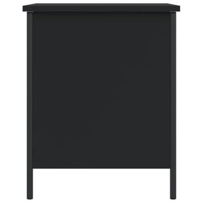 Opbergbankje 40x42,5x50 cm bewerkt hout zwart Opbergbankje 40x42,5x50 cm bewerkt hout zwart