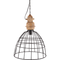 Hanglamp Karlstad Scandinavisch 42 cm 1 Lichts Mat Zwart - thumbnail