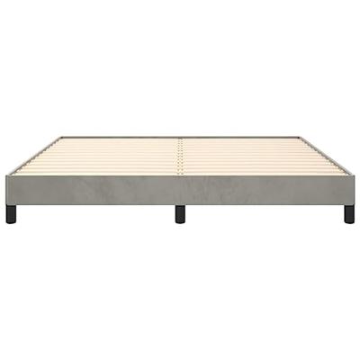 Bedframe zonder matras 160x200 cm fluweel lichtgrijs