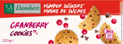 Cranberry cookies minder suiker 120 Gram