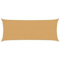 VidaXL Zonnezeil 160 g/m² rechthoekig 2x4,5 m hdpe zandkleurig - thumbnail