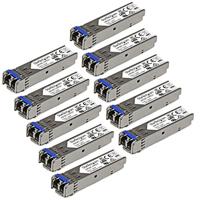 StarTech.Com Transceiver SFP-transceiver-module, compatibel met HP J4859C, SM/MM LC met DDM, 10 km/550 m, 10 stuks - thumbnail