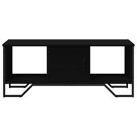 Salontafel 100x51x40 cm bewerkt hout zwart - thumbnail