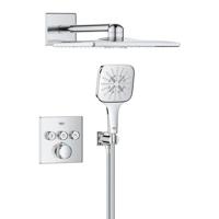 Grohe Smartcontrol Regendoucheset inbouw - hoofddouche vierkant - handdouche vierkant - chroom 1039980000 - thumbnail