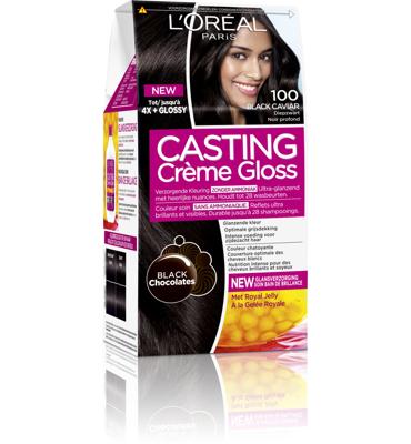 L'Oréal Paris Casting Crème Gloss 100 Black Caviar- Diep Zwart