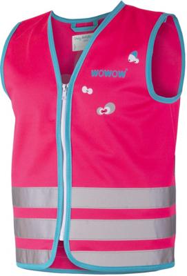 Wowow Reflectievest kids crazy monster maat m roze