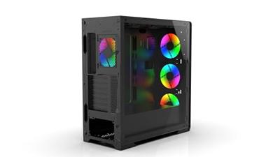 INCA EMG-17XN Midi-tower PC-behuizing Zwart