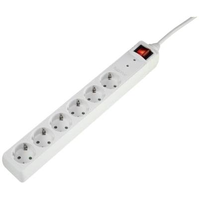 Sygonix SY-5044446 Overspanningsveilige stekkerdoos 6-voudig Wit Randaarde stekker 1 stuk(s) Sygonix SY-5044446 Overspanningsveilige stekkerdoos 6-voudig Wit Randaarde stekker 1 stuk(s)