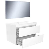 Wiesbaden Vision Badkamermeubelset met Spiegel - 80 cm - Wit - thumbnail