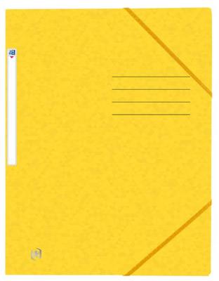 Elastomap oxford top file+ a4 geel | 10 stuks