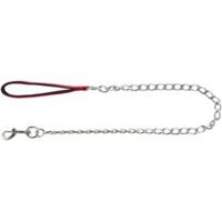 TRIXIE HONDENRIEM KETTING MET NYLON HANDVAT ZWART 110X0,2 CM - thumbnail