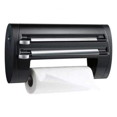 Emsa Superline Keukenrolhouder 3-delig Zwart