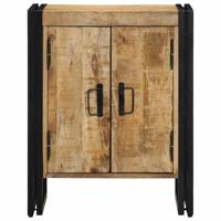 Schoenenkast met plank Bruin 56 x 35 x 70 cm Massief mangohout - thumbnail