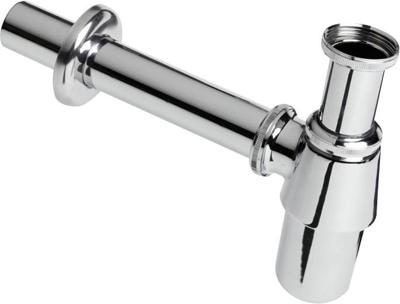 Bekersifon - muurbuis - rozet - Verchroomd - 1-1/4 x 32mm