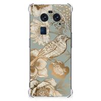 Case voor OPPO Find X6 Vintage Bird Flowers - thumbnail