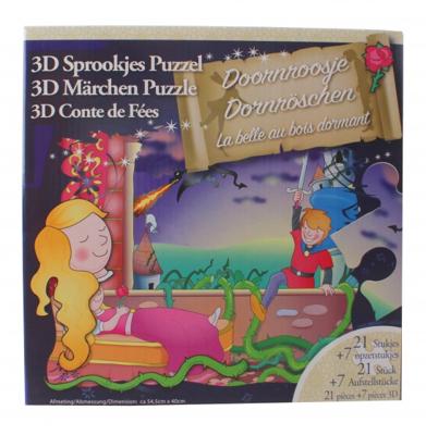 Jade 3D-puzzel Doornroosje 28 stukjes