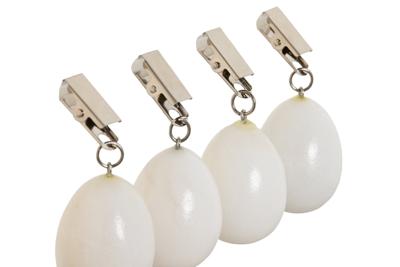 Tafelkleedclip Home ESPRIT Wit 3,5 x 3,5 x 5,5 cm Tafelkleedclip Home ESPRIT Wit 3,5 x 3,5 x 5,5 cm