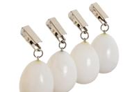 Tafelkleedclip Home ESPRIT Wit 3,5 x 3,5 x 5,5 cm - thumbnail