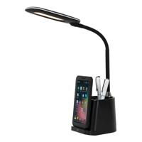 Lucide PENNY - Bureaulamp - LED Dimb. - 1x4,7W 3000K - Met draadloze oplader - Zwart - thumbnail
