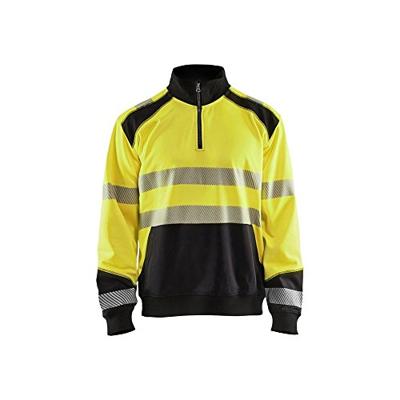Blåkläder Sweatshirt halve rits High-Vis 35562528 | High-Vis Geel/Marineblauw | Maat XS - 7330509610145 Blåkläder Sweatshirt halve rits High-Vis 35562528 | High-Vis Geel/Marineblauw | Maat XS - 7330509610145