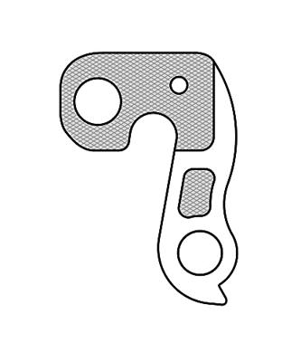 Union derailleurpad gh-127 met schroefset m8x0.75 +m4x0.7