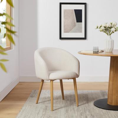 Artistiq Eetkamerstoel 'Espen' Structuurstof, kleur Beige