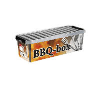 Sunware Q-line bbq box met inzet 9,5L metaal zwart - thumbnail