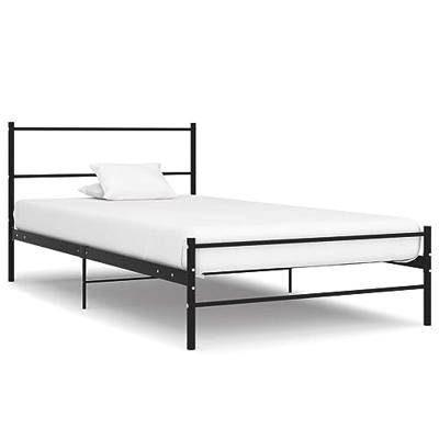 VidaXL Bedframe metaal zwart 90x200 cm