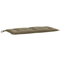 Tuinbankkussen 100x50x7 cm stof gemleerd taupe - thumbnail