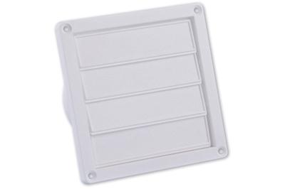 Nedco lamellenrooster rand - 155 x 155 mm - Ø 100 - 130 mm - wit - 62500600