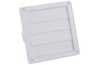 Nedco lamellenrooster rand - 155 x 155 mm - Ø 100 - 130 mm - wit - 62500600 - thumbnail