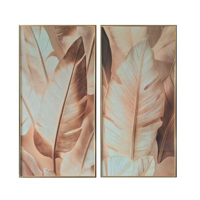 Schilderij Home ESPRIT Aluminium Hout MDF 80 x 3,5 x 160 cm Schilderij Home ESPRIT Aluminium Hout MDF 80 x 3,5 x 160 cm
