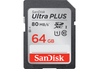 Sandisk SDXC Elite Ultra Plus 64.0GB 80MB/s CL10 Incl Rescue Pro Sandisk SDXC Elite Ultra Plus 64.0GB 80MB/s CL10 Incl Rescue Pro