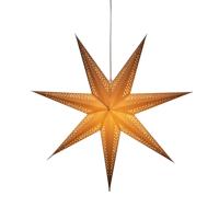 Konstsmide 5931-600 Kerstster Ster Bruin Schakelaar - thumbnail