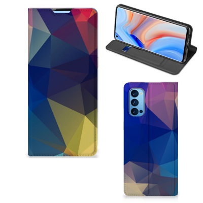 OPPO Reno4 Pro 5G Stand Case Polygon Dark OPPO Reno4 Pro 5G Stand Case Polygon Dark