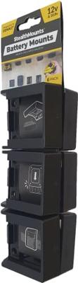 StealthMounts BM-DW12-BLK-6 Accuhouders voor DeWalt 12v | Zwart | 6 stuks - BM-DW12-BLK-6 StealthMounts BM-DW12-BLK-6 Accuhouders voor DeWalt 12v | Zwart | 6 stuks - BM-DW12-BLK-6