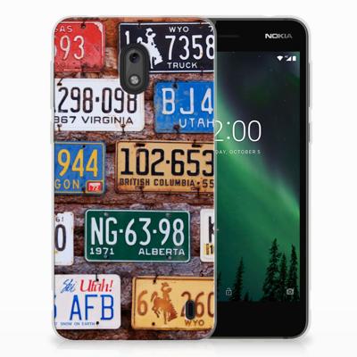 Nokia 2 | Siliconen hoesje | met foto Kentekenplaten