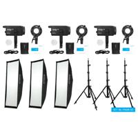 Nanlite FS 60B LED triple kit (w/ light stand and softbox) - thumbnail
