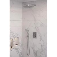 Brauer Brushed Edition Thermostatische Regendoucheset Inbouw - Hoofddouche 30 cm - Gebogen Wandarm - 3 Weg - Handdouche 3 Standen - Doucheslang - Wandaansluitbocht - Rvs - thumbnail