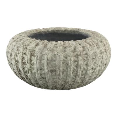 Linny Light Green ceramic ribbed pot small top S Linny Light Green ceramic ribbed pot small top S