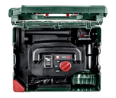Metabo AS 18 L PC Droogzuiger Set 7.50 l Zonder accu, Stofklasse L