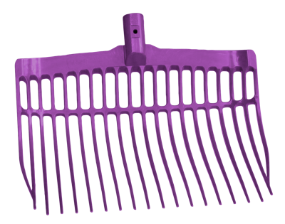 Mestvork kunststof paars zonder steel