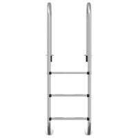 VidaXL Zwembadladder 54x38x158 cm 304 roestvrijstaal - thumbnail