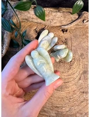 Jade Serpentijn Staande Engel Zelfliefde Hartchakra Reinigende Werking